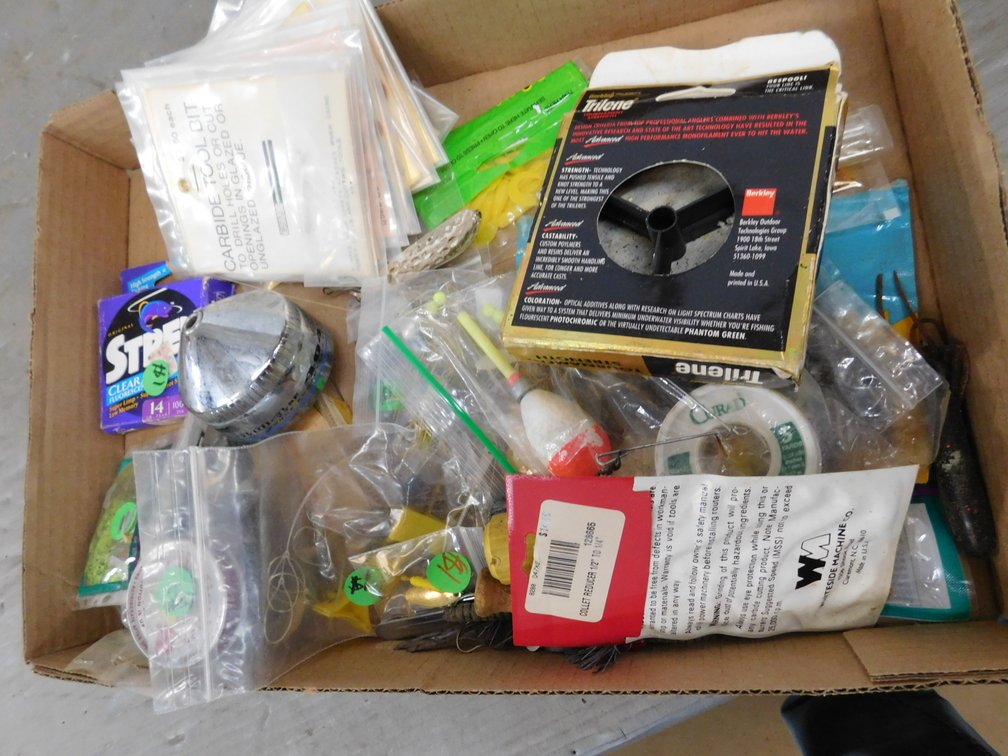 Fishing Line, Bobber, Artificial Bait, Tool Bits etc.