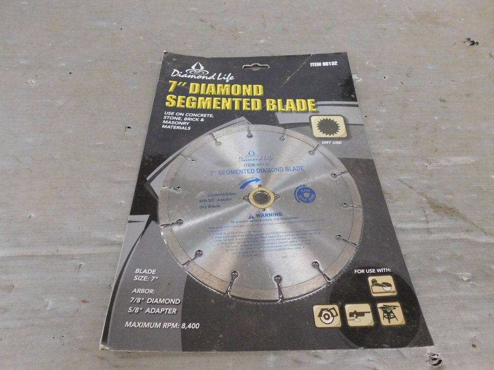 7" Diamond Segmented Blade, New