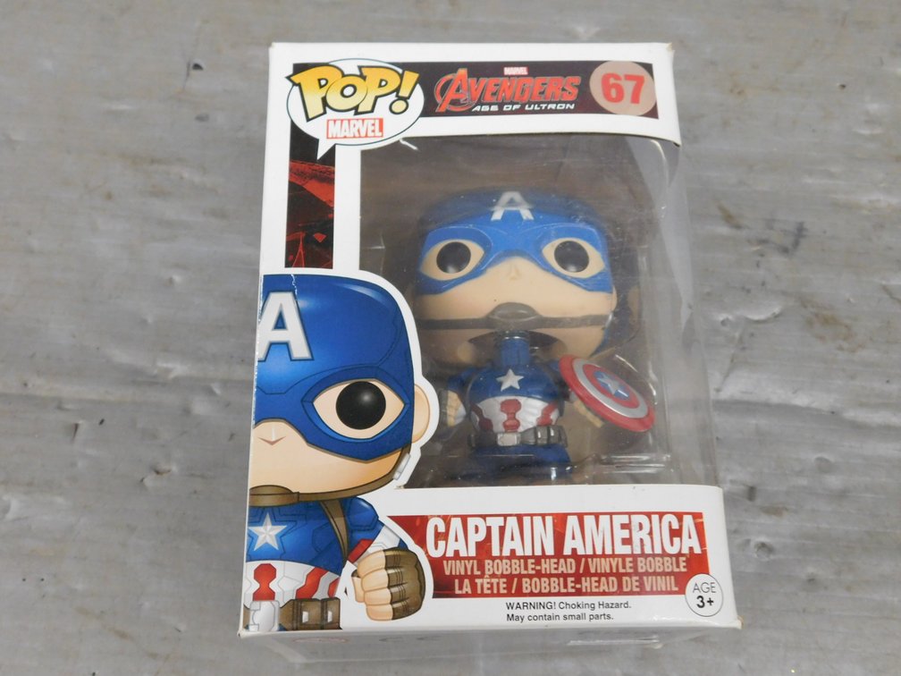 Funko Pop Marvel Avengers Age of Ultron "Captain America" Vinyl Bobble-Head #67