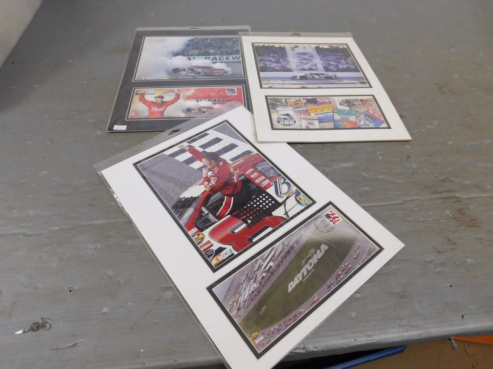 First Day Issue Raceway Matted Pictures