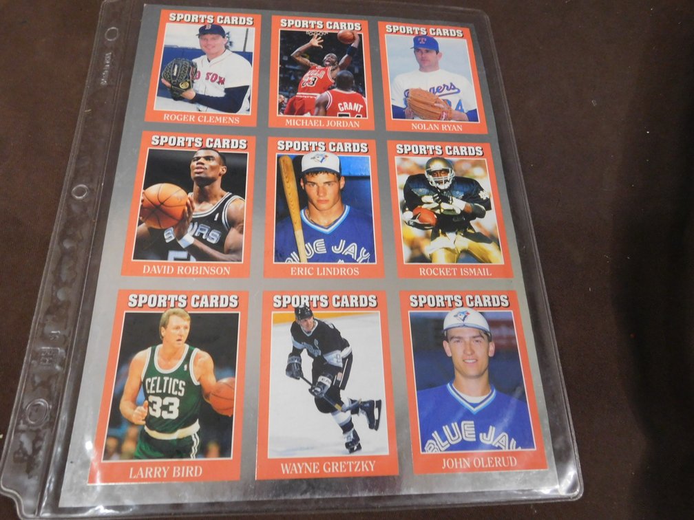 1991 Sports Card News Card Sheet