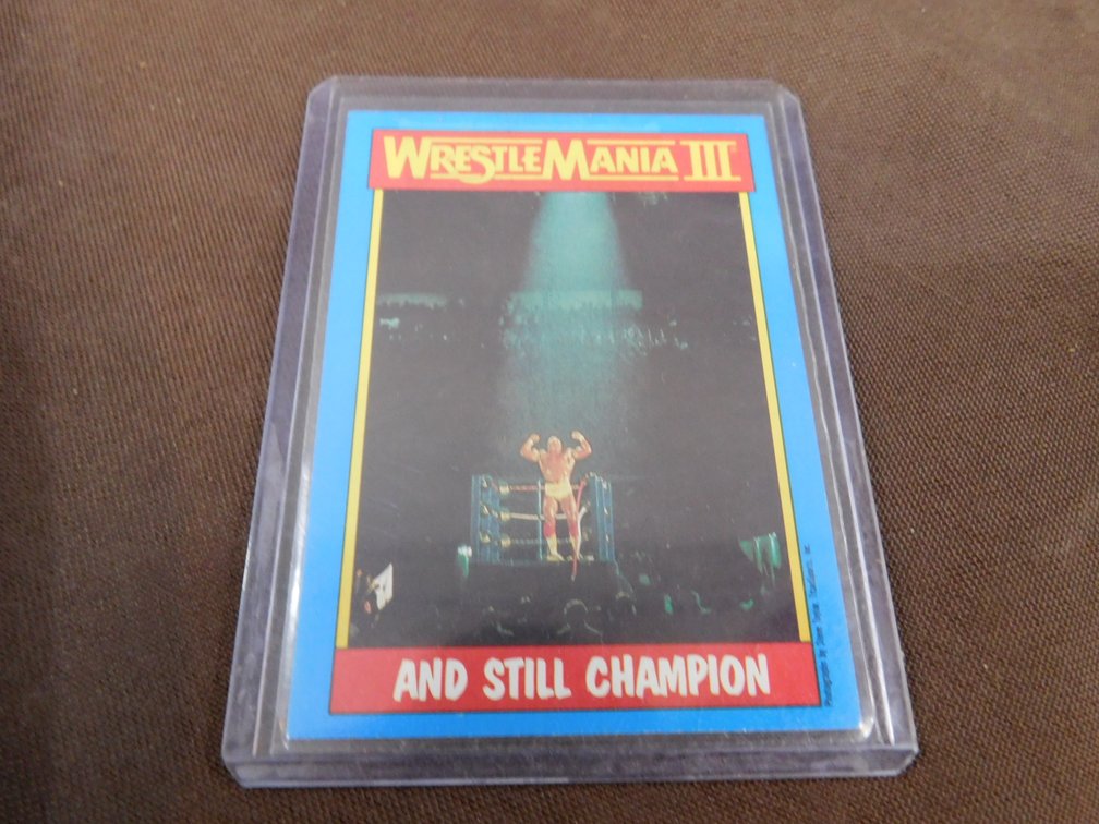 1987 Topps WrestleMania III And Still Champion Card No. 56