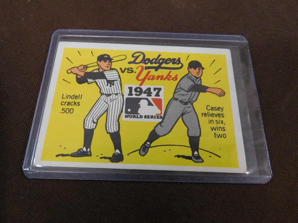 1968 Fleer Dodgers vs Yanks 1947 World Series Card No. 45