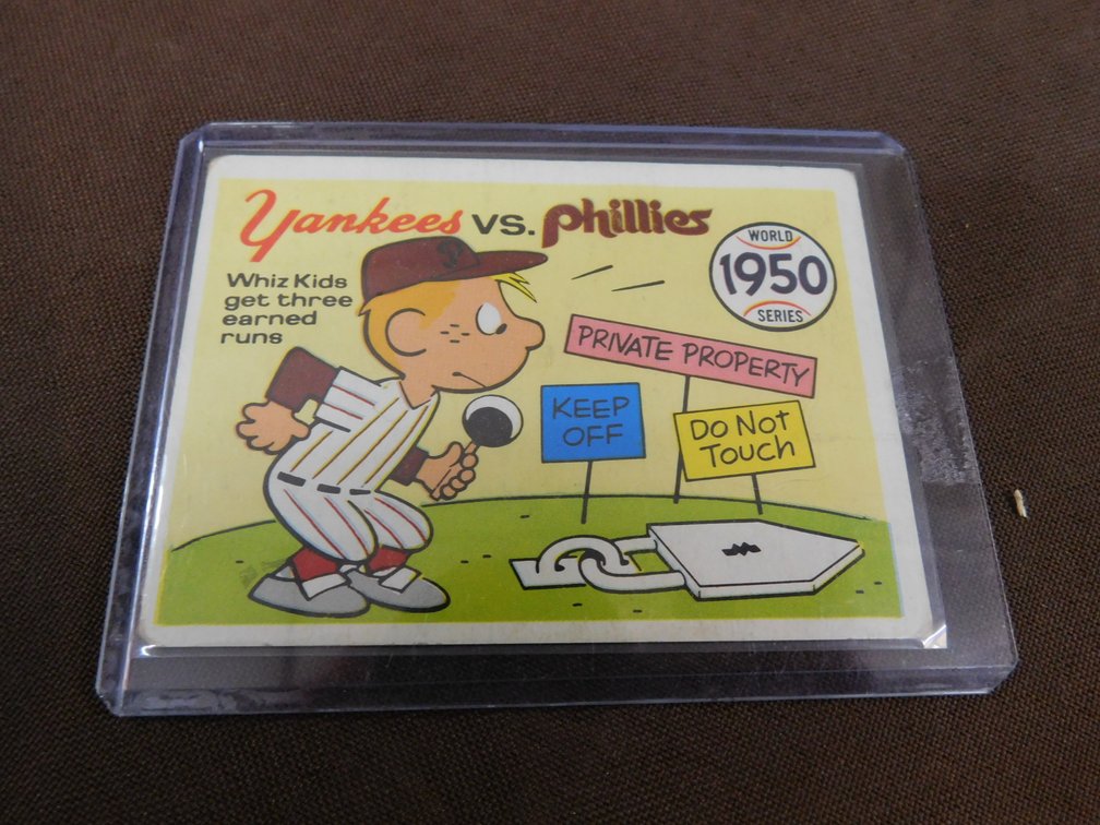 1969 Fleer Yankees vs Phillies 1950 World Series Card No. 47