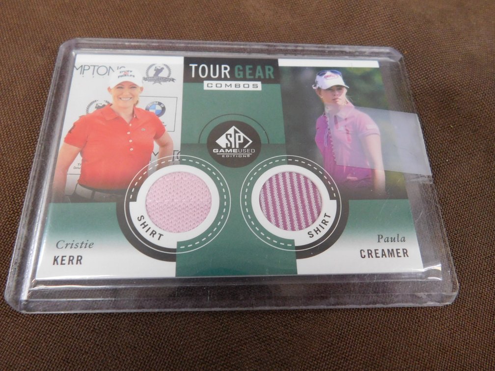 2013 Upper Deck Tour Gear Combos Kerr/Creamer SP Games Used Edition Card No. TG2 PK