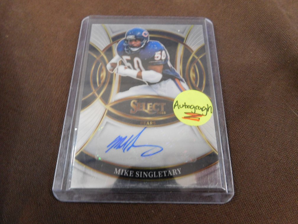 2025 Panini Select Signatures Mike Singletary Autograph Card No. SP-MSY