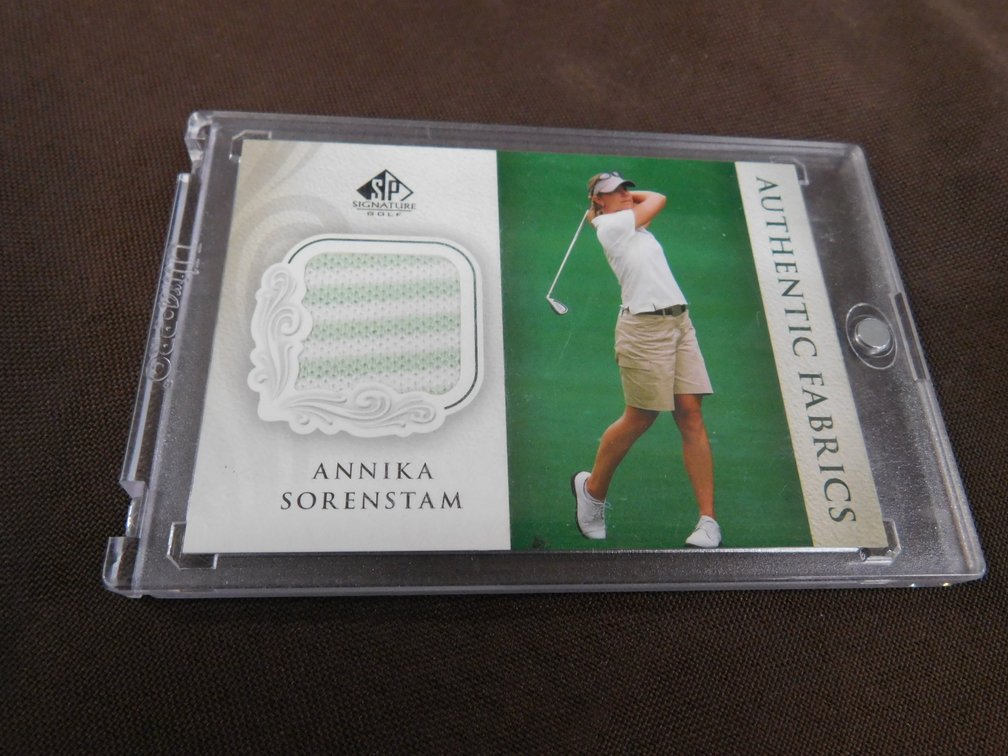 2004 Upper Deck Authentic Fabrics Anna Sorenstam Card No. AF-AS