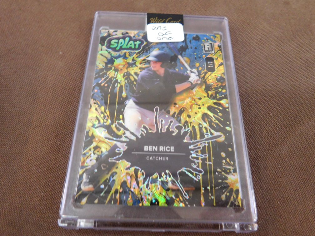 2024 Wild Card Splat Ben Rice Card No. SBGOL02-BR   1/1