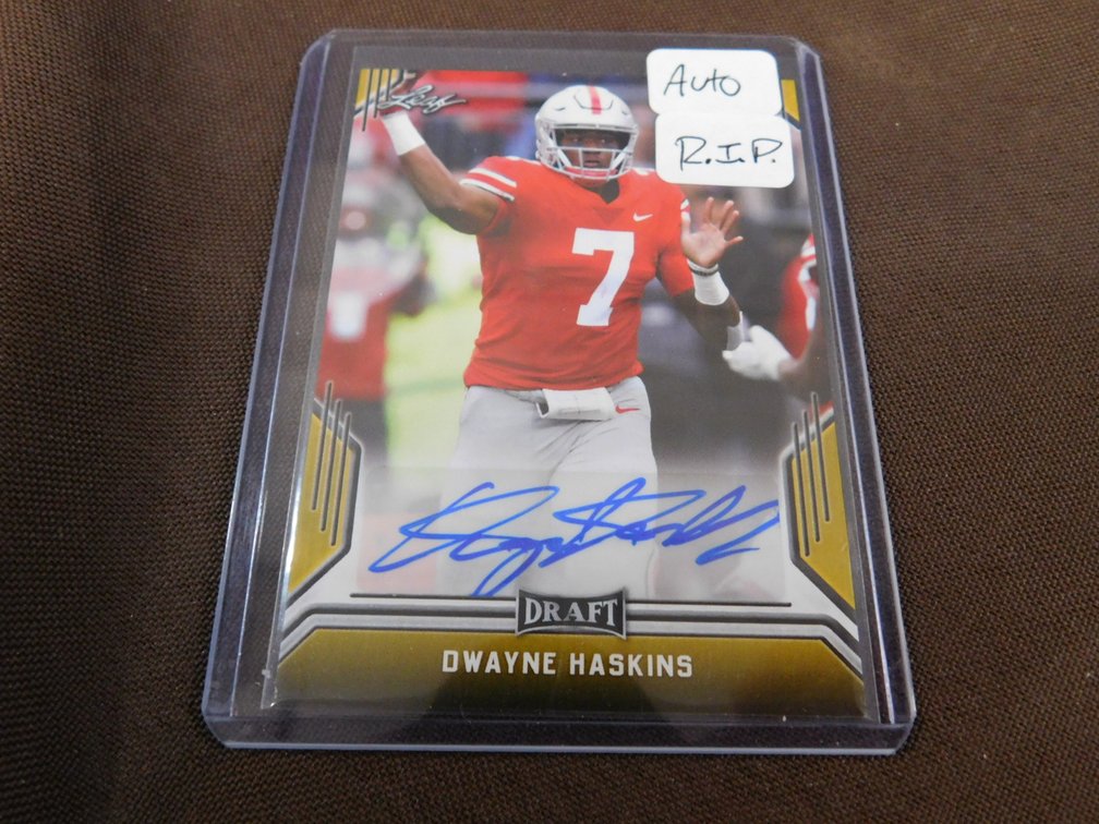 2019 Leaf Draft Dwayne Haskins Autograph Card No. BA-DH2