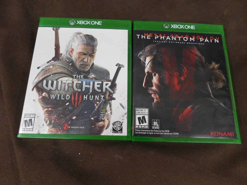 Two Xbox One Games, The Witcher 3 Wild Hunt, The Phantom Pain