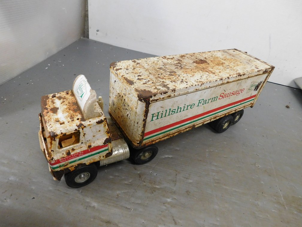 Hillshire Farm Sausage Truck and Trailer 21 1/2" L For repair