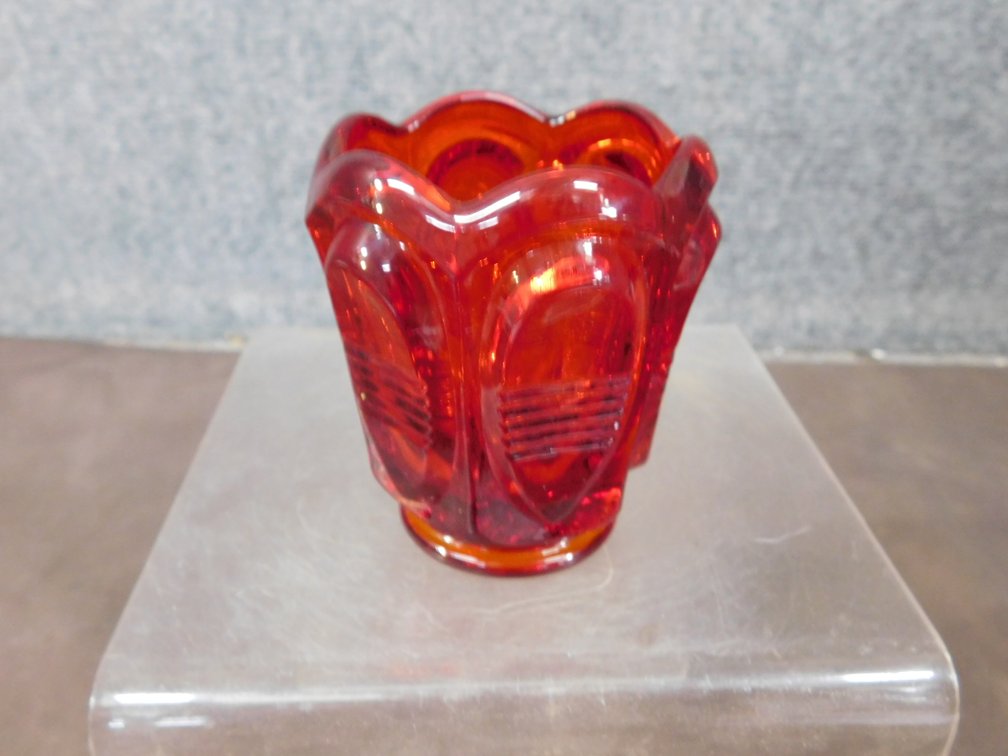 Fenton Ruby Red Votive Holder  2 1/2" X 3"