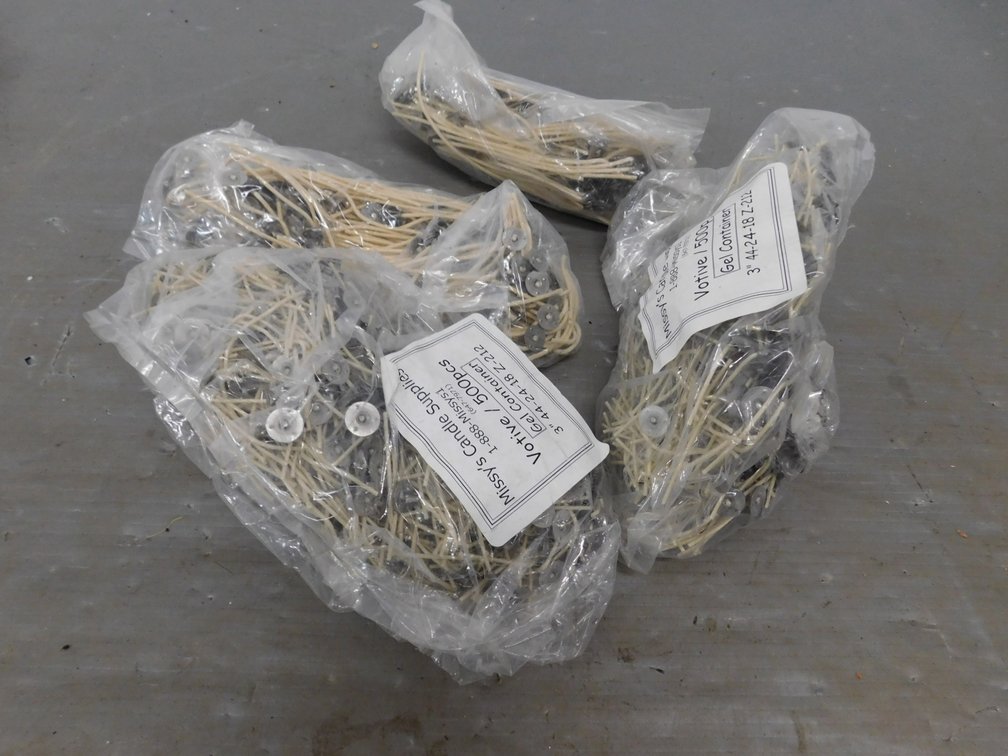 Large 6" Candle Wicks, 3" Candle Wicks