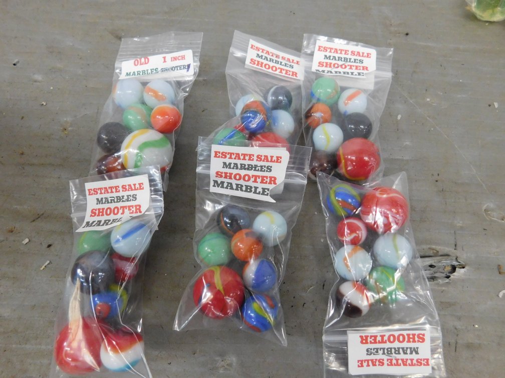 Lot of Assorted Estate Sale Marbles