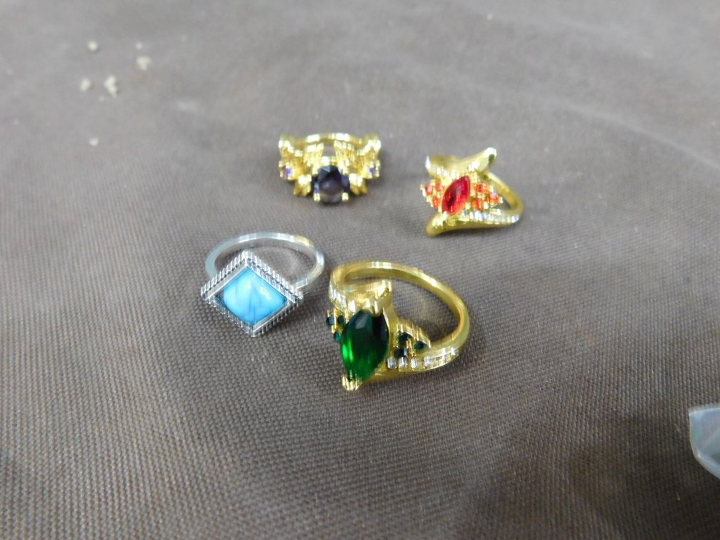 Four Costume Jewelry Rings