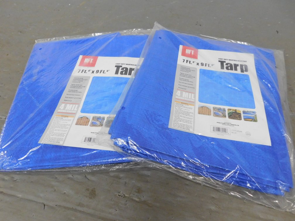 Two 7Ft x 9Ft Tarp, New