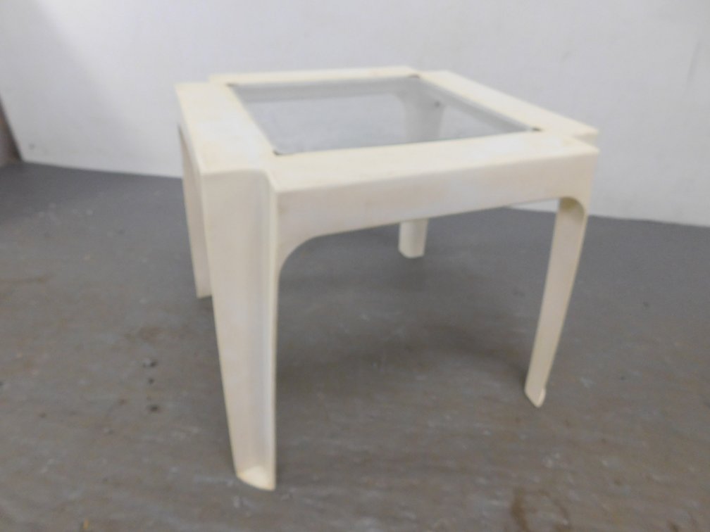 Plastic Patio Table Glass Insert 17 1/2" x 17 1/2" x 15 1/2"