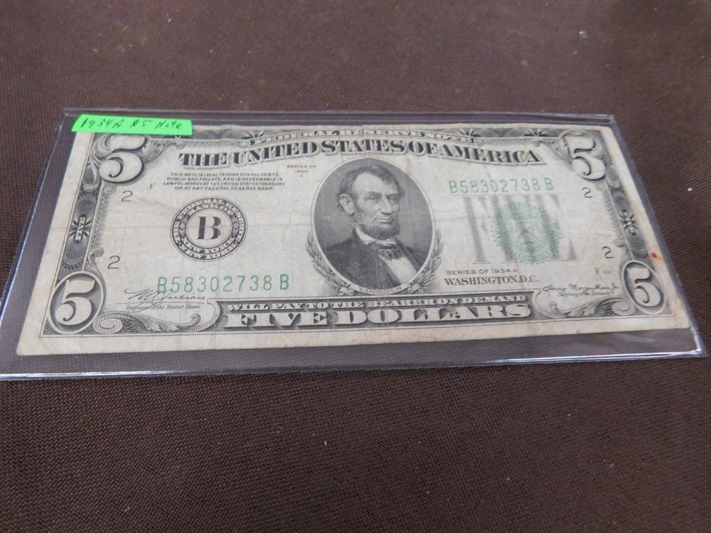 1034A $5.00 Note