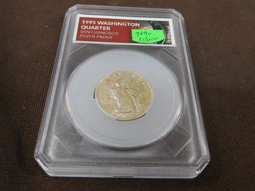 1995 S Washington S Silver Proof Quarter 90% Silver