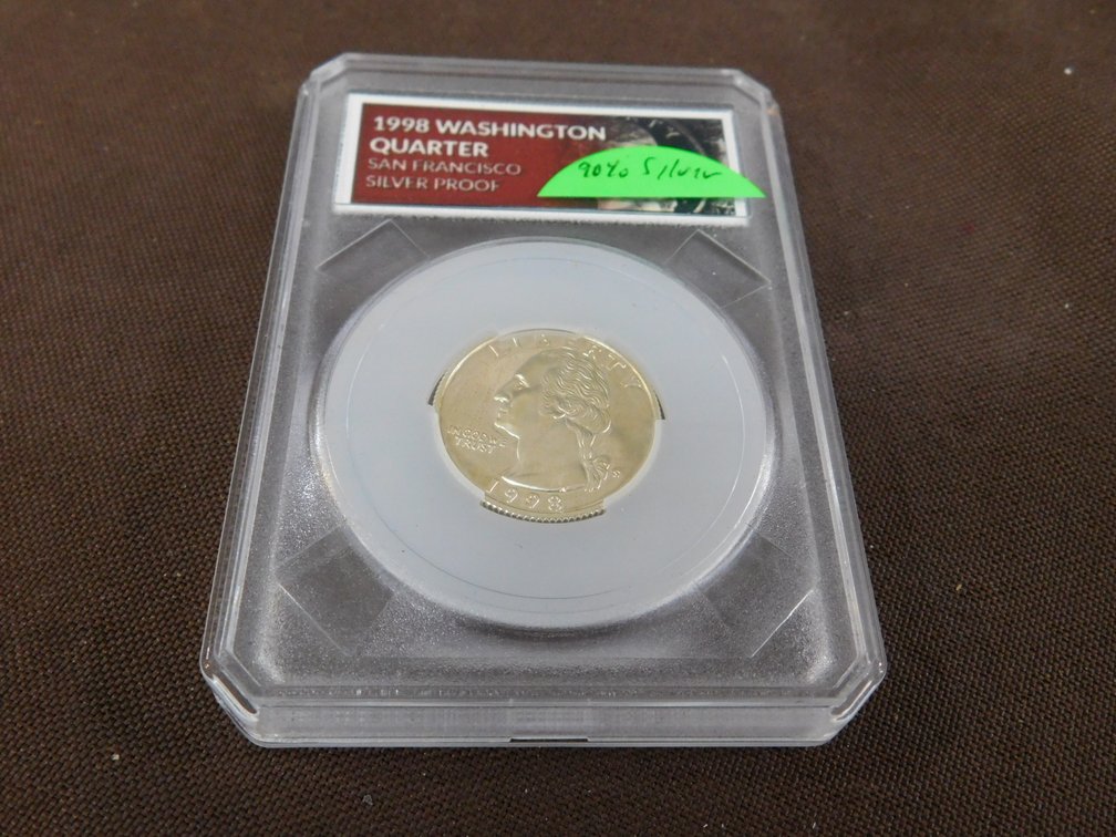 1998 S Washington Silver Proof Quarter 90% Silver