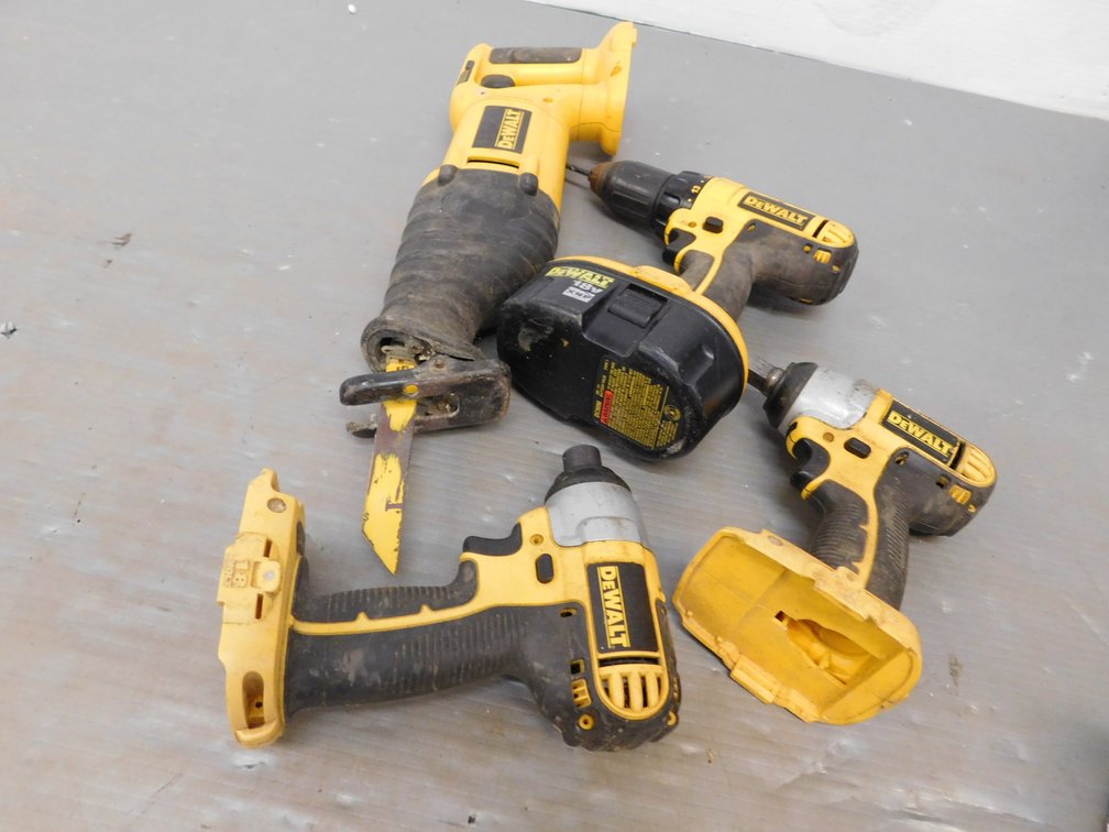 Assorted 18 V Cordless Dewalt Power Tools