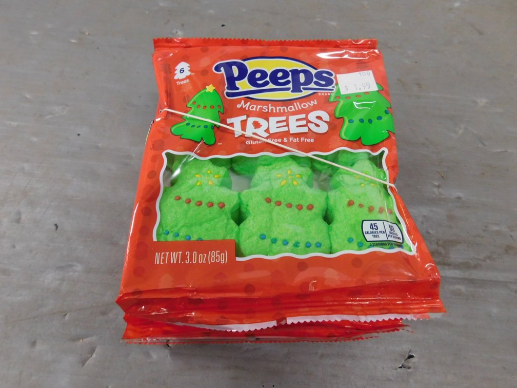 Three Packs Peeps Marshmallow Trees 3.0 Oz
