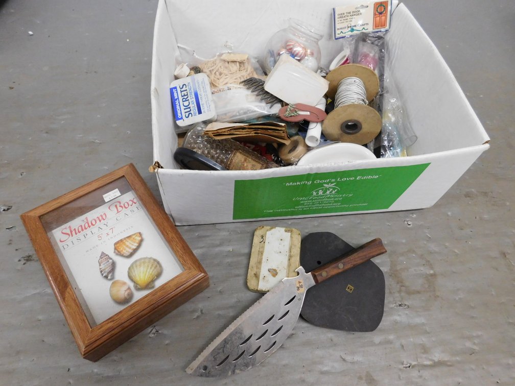 5 x 7 Shadow Box, Wreath Hanger, Mini Oil Lamp, Book etc.