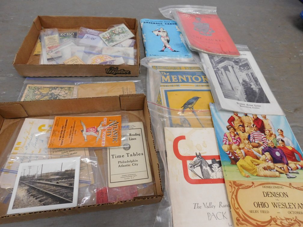 The Mentor 1924, Miami University Bulletin 1935, 1948-1976 Baseball Cards Guide etc.
