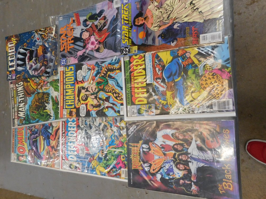 Nine Assorted Comic Books