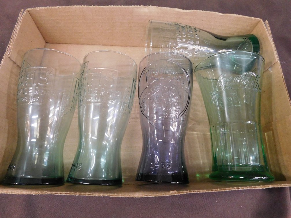 Coca-Cola Glass, Four McDonald's Cups
