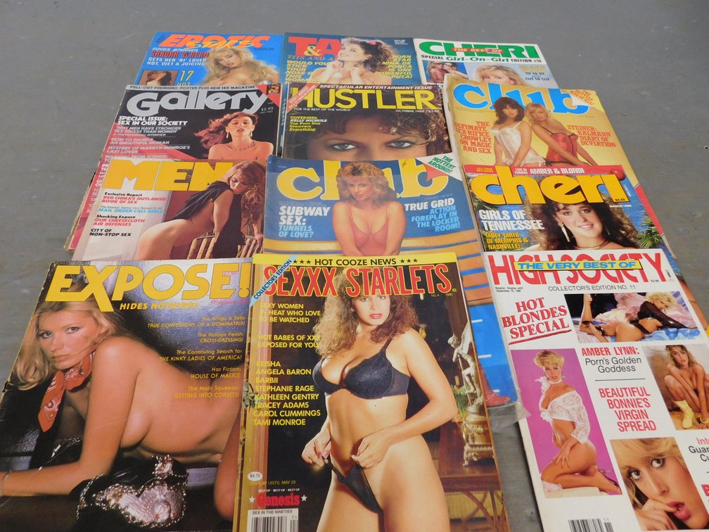 Twelve Assorted Adult Magazines, Must be 18 to Purchase