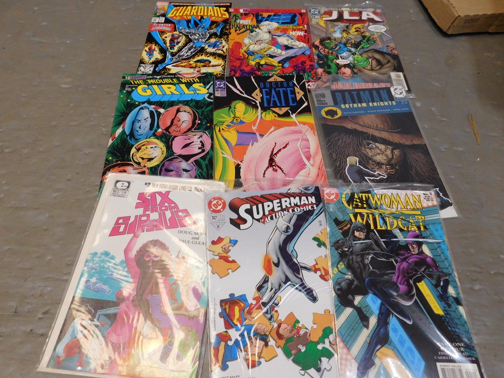 Nine Assorted Comic Books
