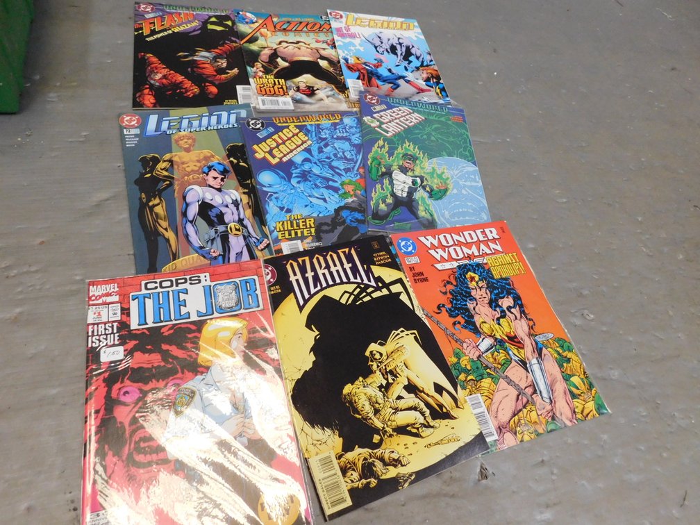 Nine Assorted Comic Books