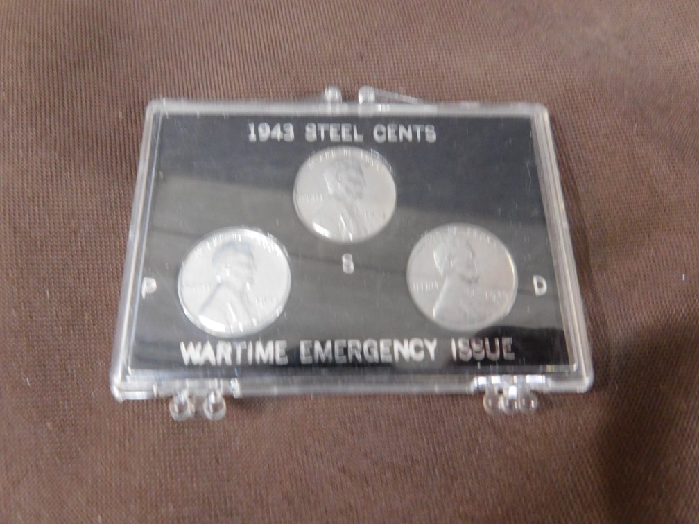 1943-P.D.S. Steel Cents Set