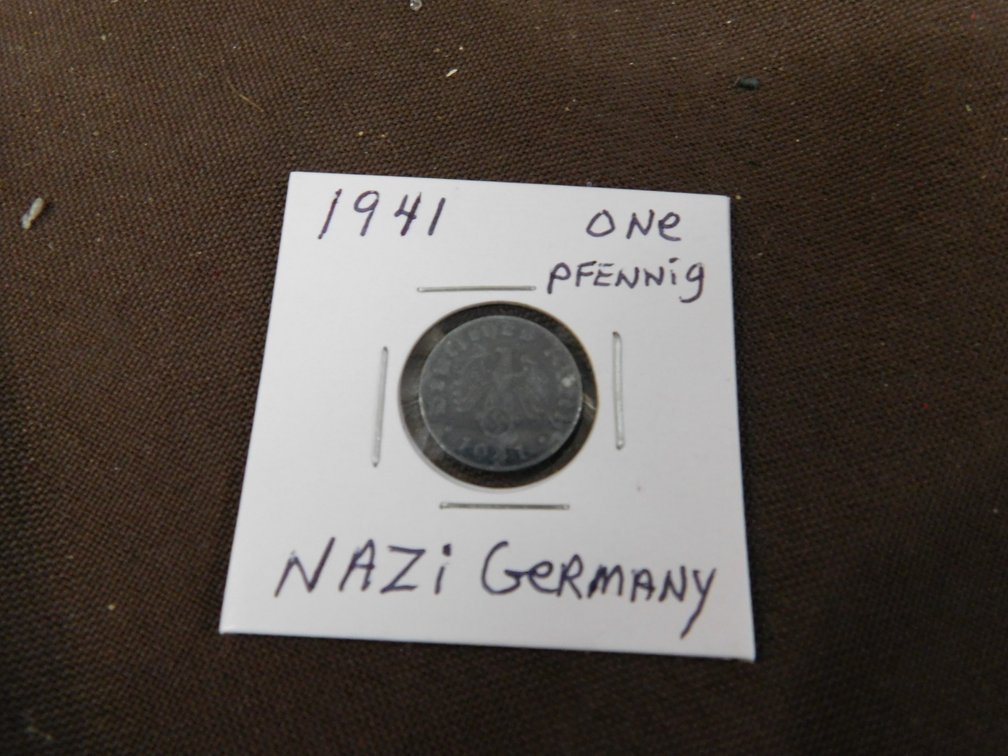 1941-Nazi Germany, One Pfennig Coin