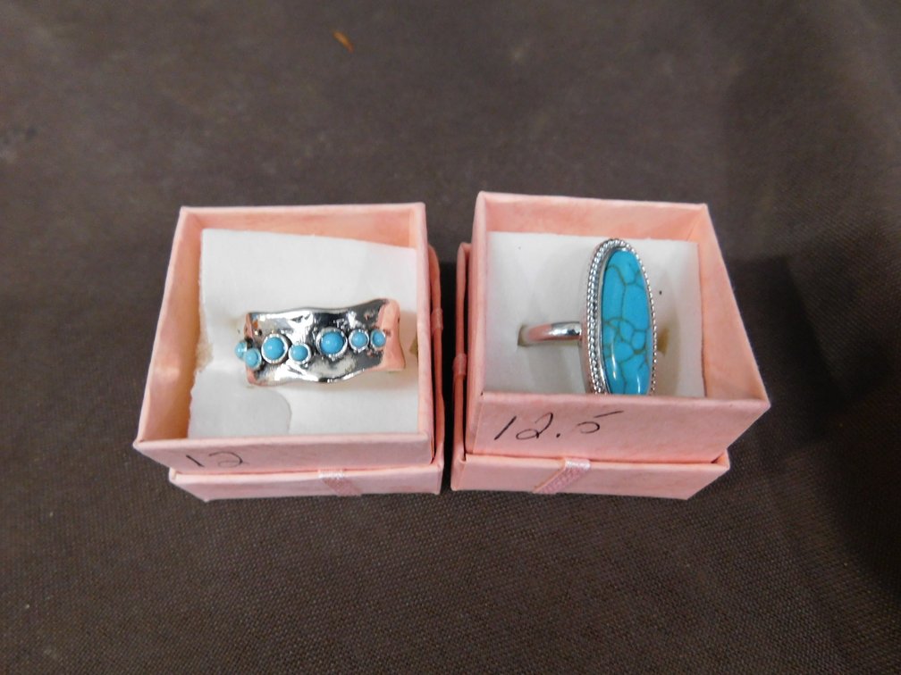 Two Costume Jewelry Rings Size 12 & 12 1/2