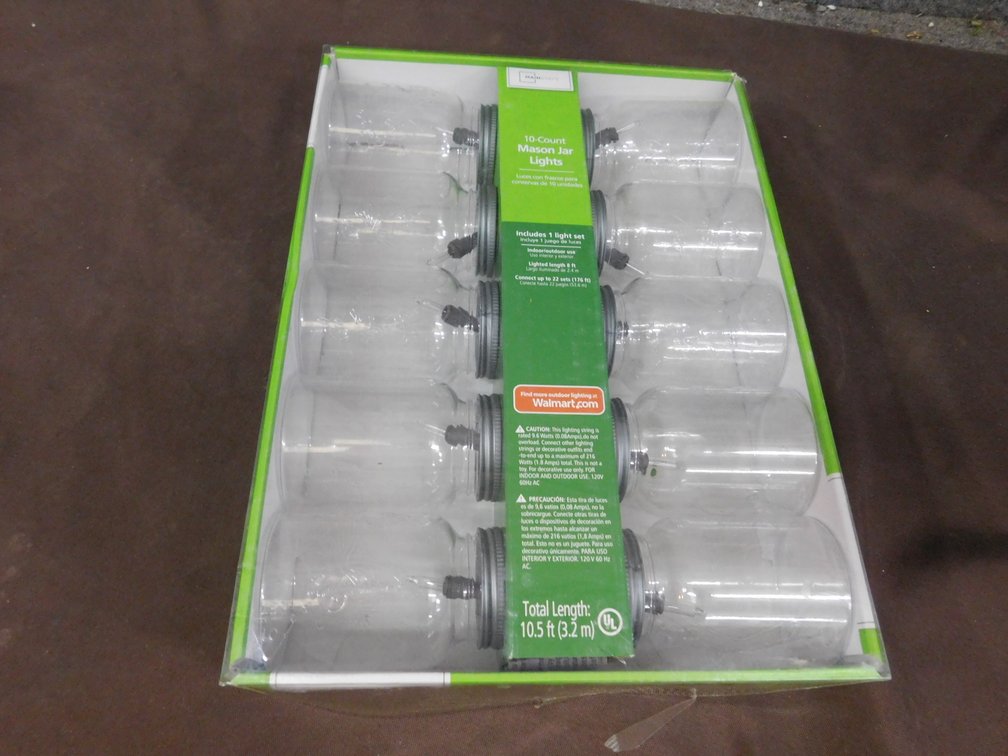 10 Count Mason Jar Lights, New