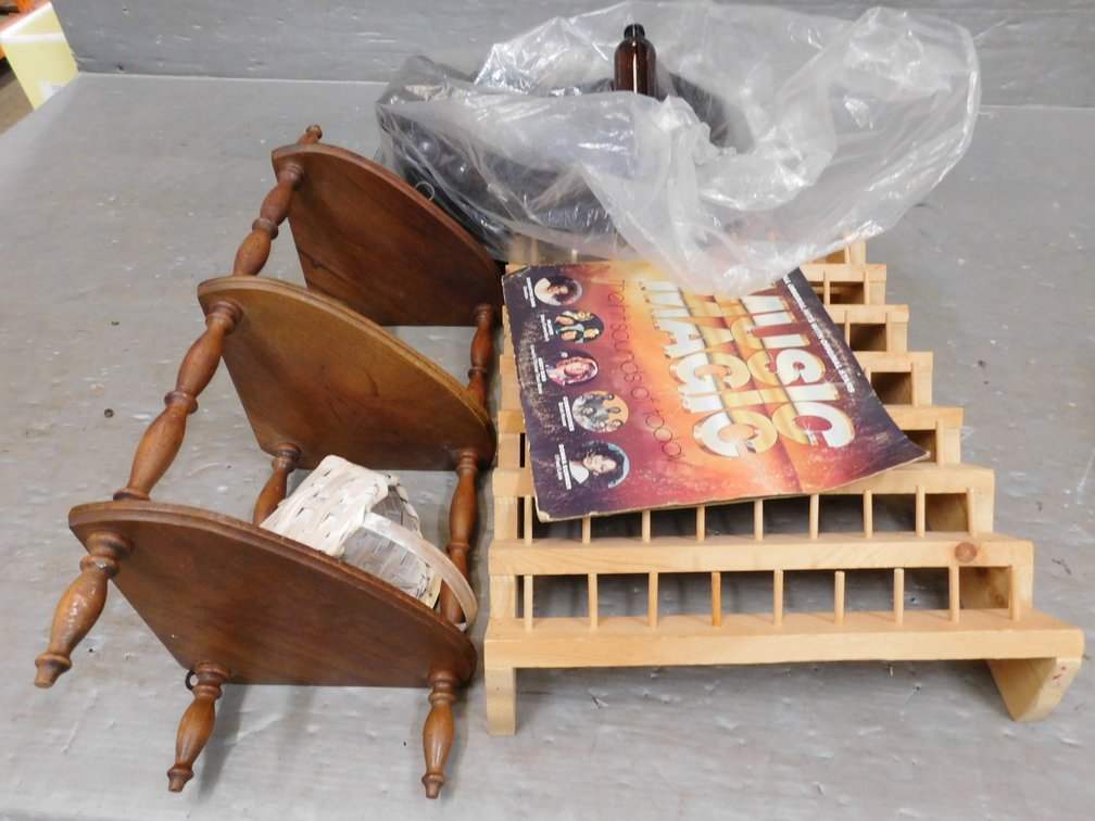 Thread Holder, Plastic Bottles, Small Shelf