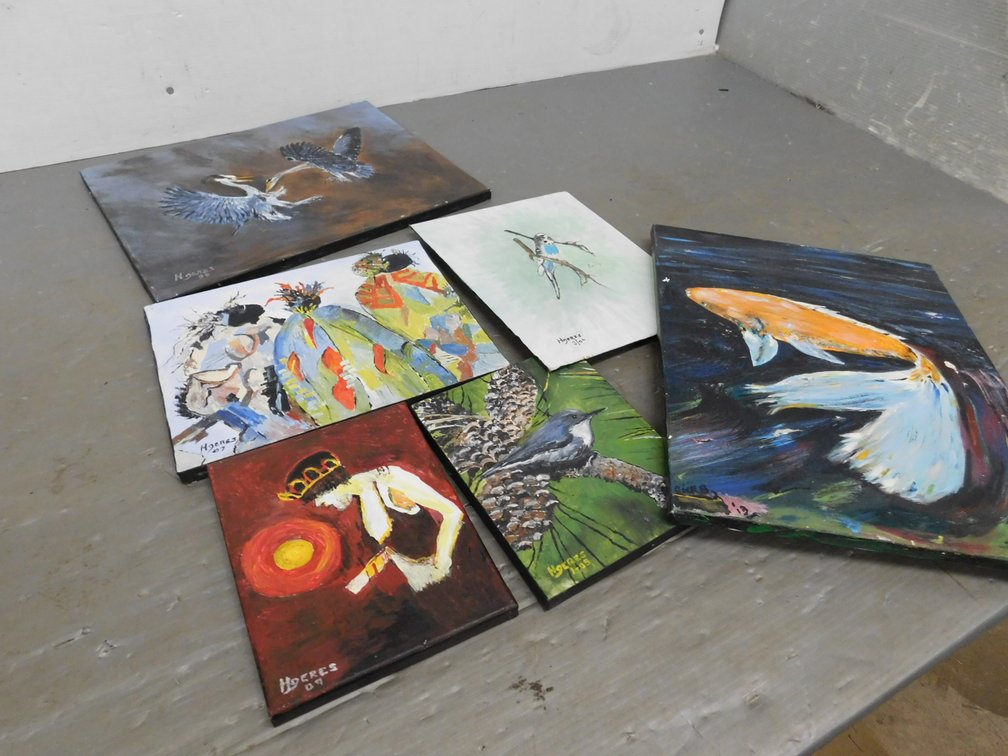 Assorted Paintings On Canvas