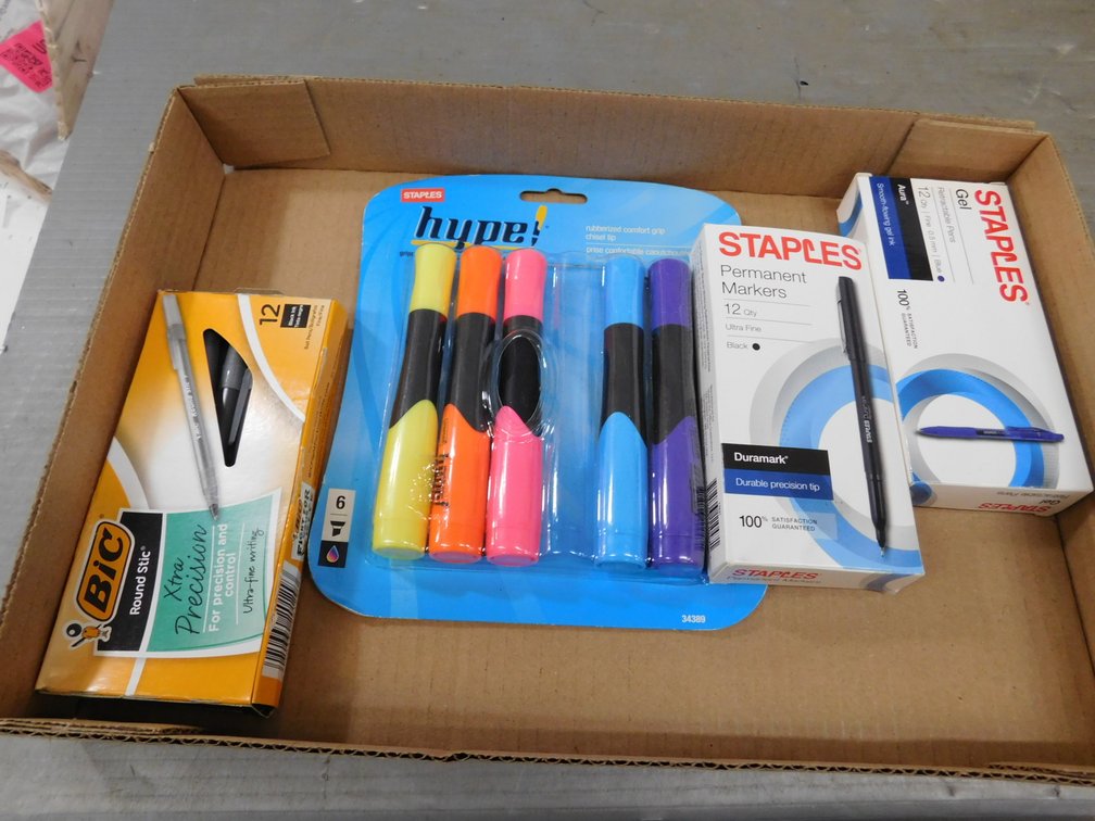 Retractable Pens, Permanent Marks, Highlighters