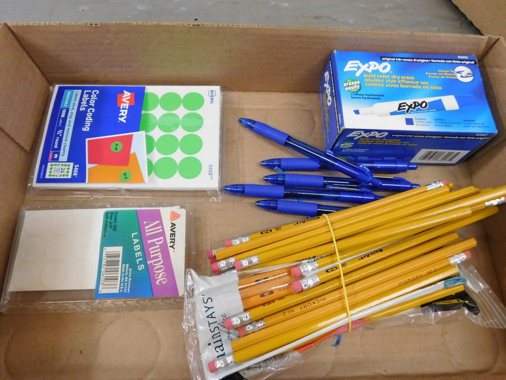 Expo Markers, Pencils, Ink Pens, Color Coding Labels