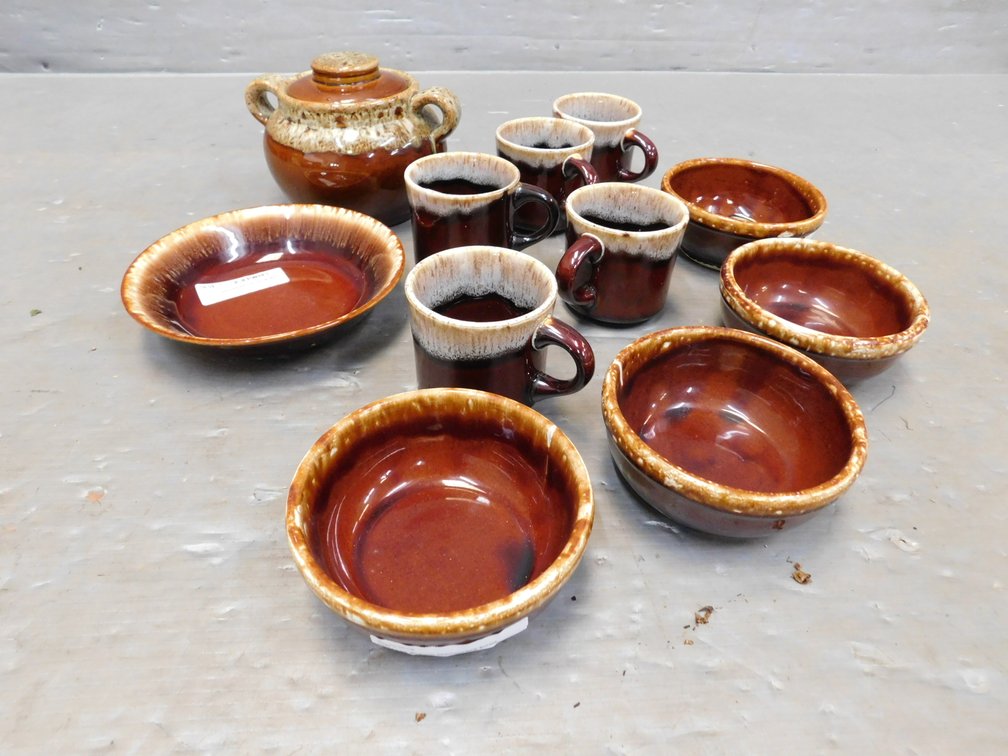 Brown Drip Glazed Dishes