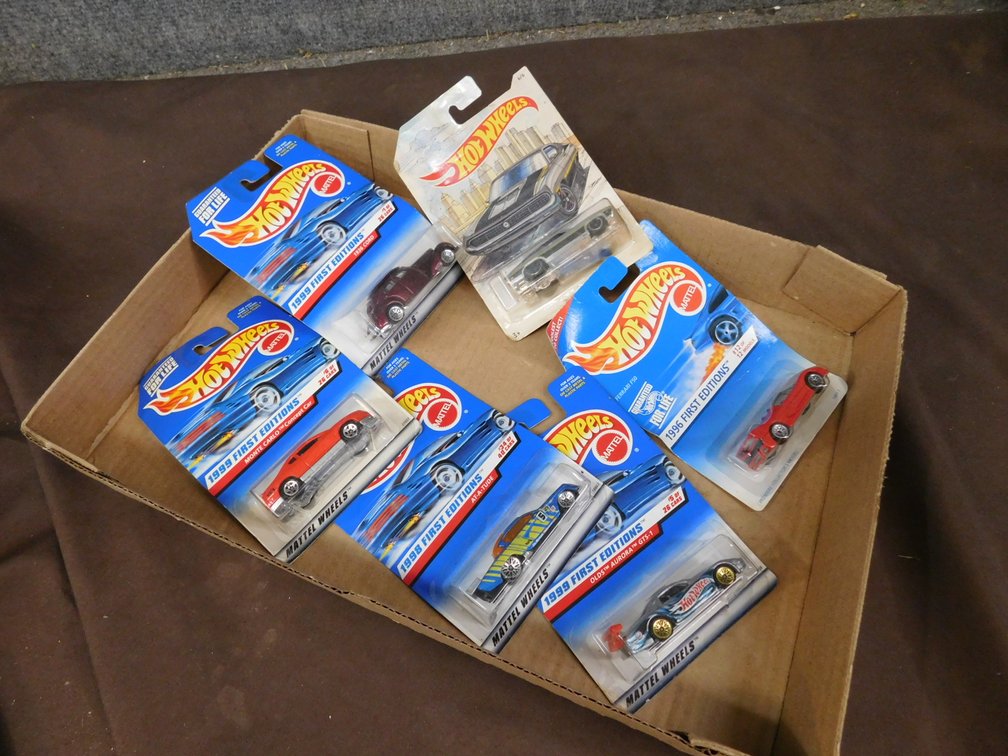 Six Hot Wheels Die Cast Cars, IN Sealed Packages