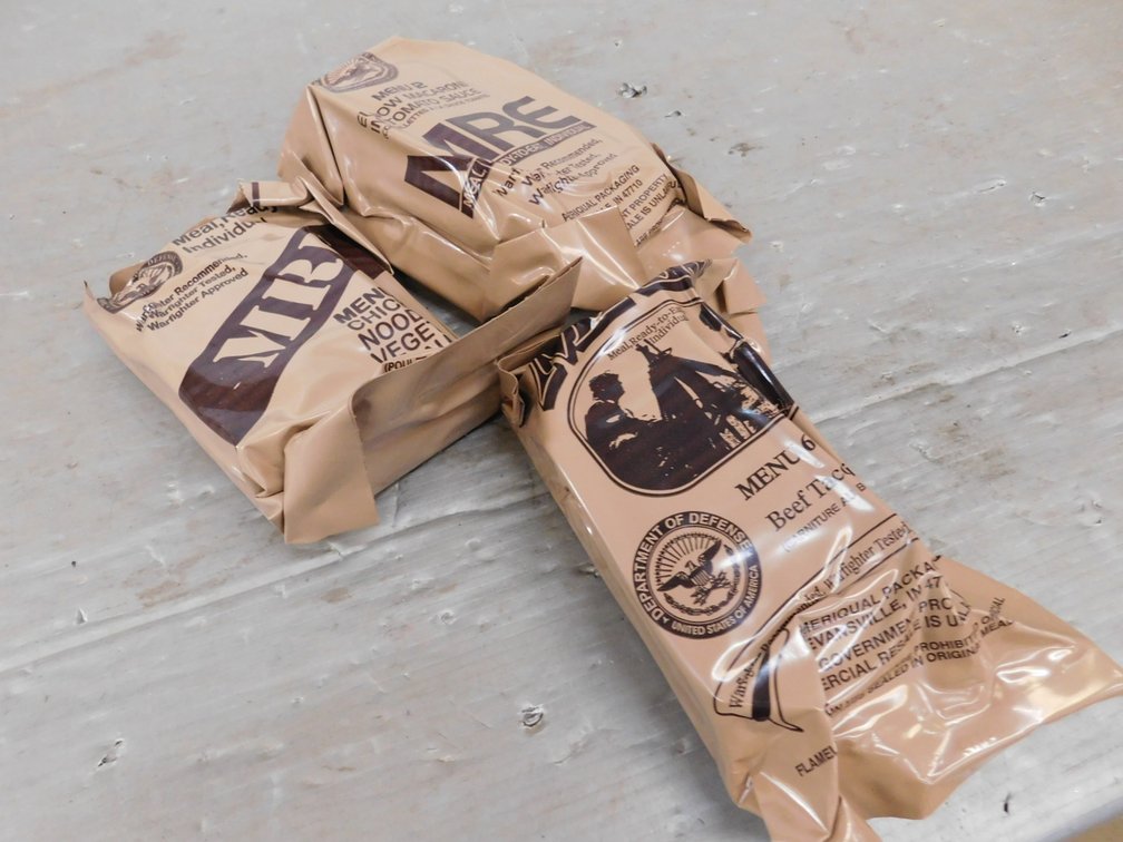 Three MRE Meals