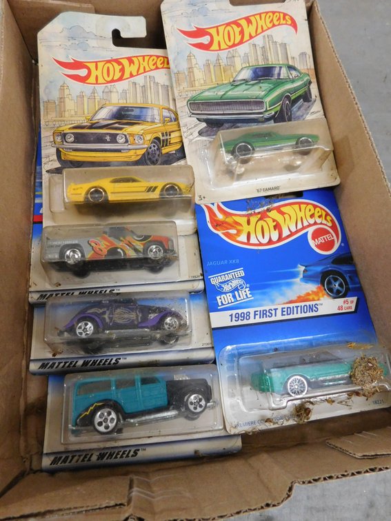 Six Hot Wheels Die Cast Cars, IN Sealed Packages