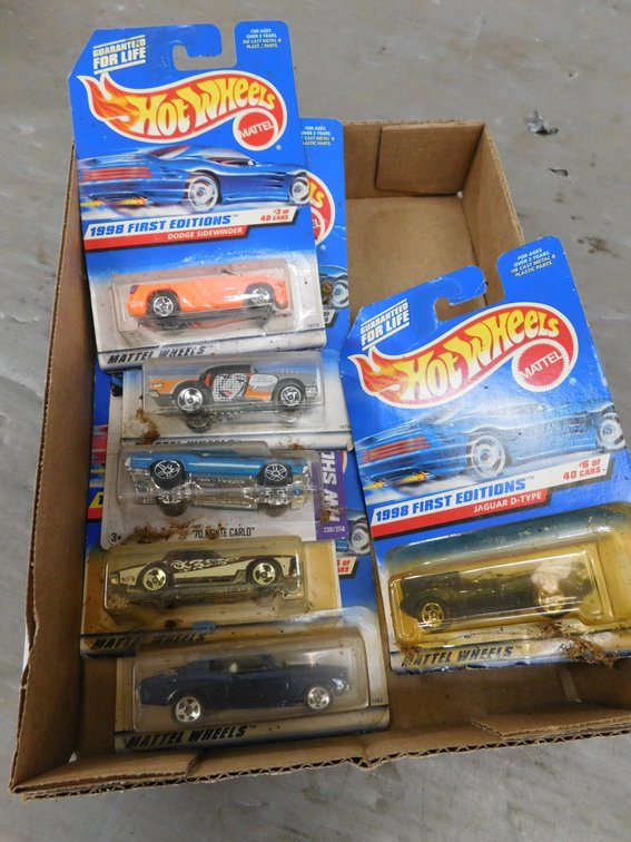 Six Hot Wheels Die Cast Cars, IN Sealed Packages