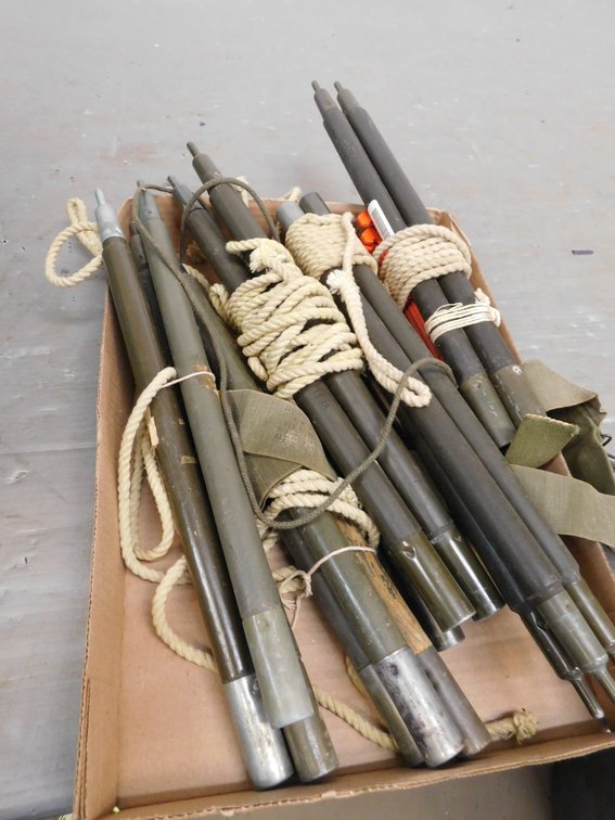 Military Tent Pole Sections