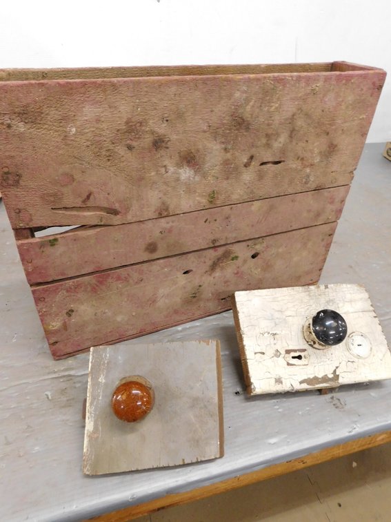 Box of Vintage Door Knobs