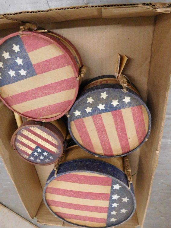 USA Stackable Decorative Drums