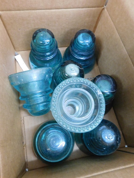 Lot of Assorted Glass Insulators